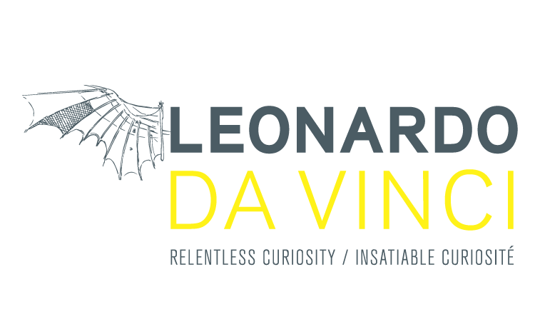 LEO_wordmark_7 Leonardo da Vinci Relentless Curiosity exhibit at the PumpHouse