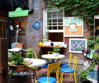 Delightfully Different Tea Room Photo of their courtyard patio